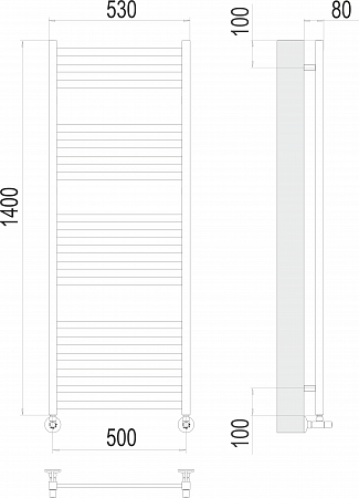 Грета П18 500х1400 Полотенцесушитель  TERMINUS Томск - фото 3