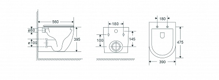 Подвесной унитаз безободковый Terminus Енисей Monolit 560х390 белый Томск - фото 8 Подвесной унитаз безободковый Terminus Енисей Monolit 560х390 белый Томск - фото 8